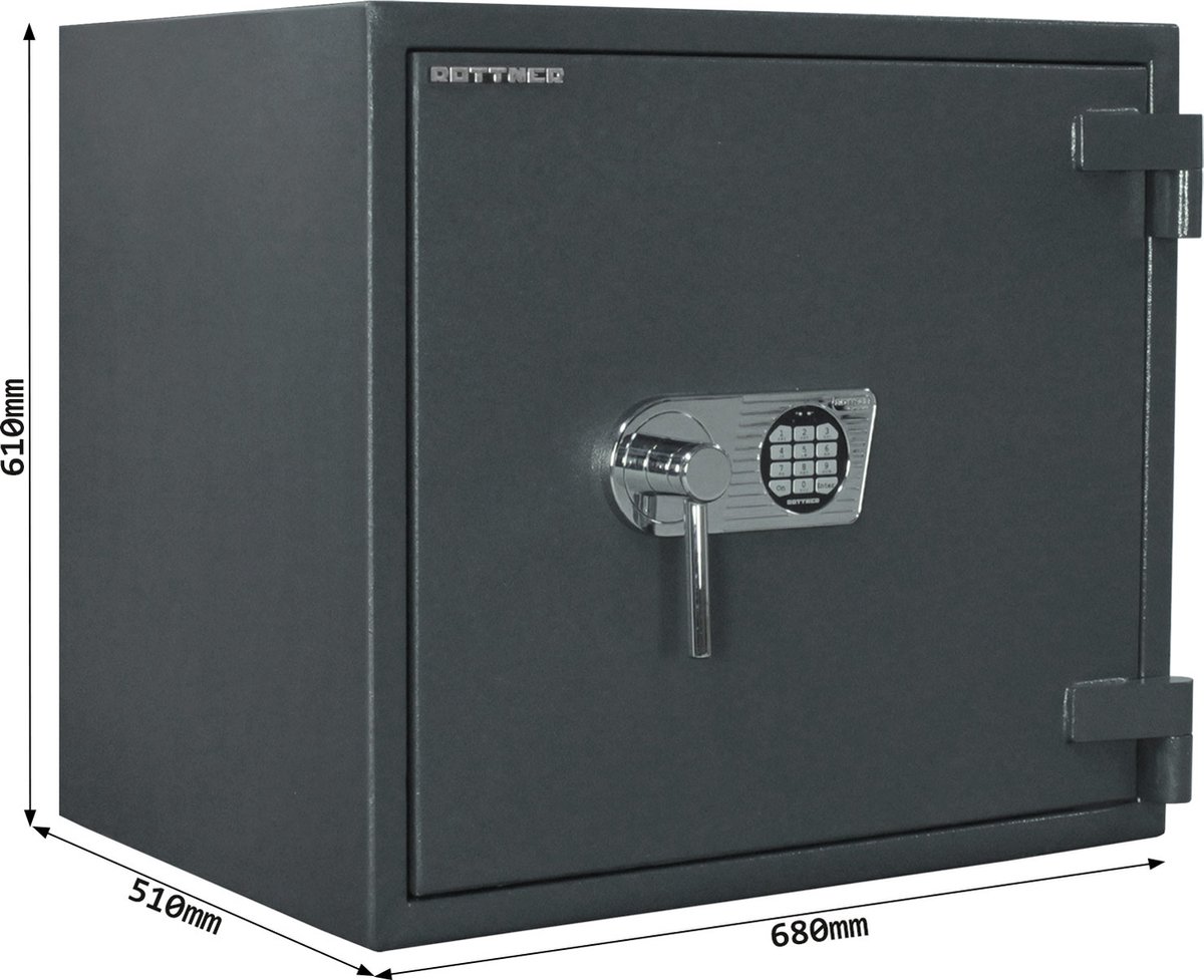 Rottner Galaxy 60 IT EN2 Gecertificeerde Kluis Elektronisch Slot