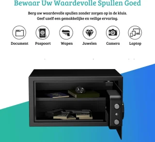 RPNB Elektrische Brandwerende Kluis 28L Zwart