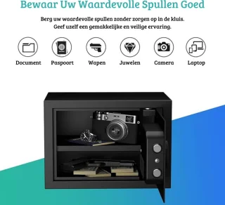 RPNB Elektrische Kluis 14L Zwart