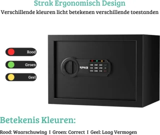 RPNB Elektrische Kluis 14L Zwart