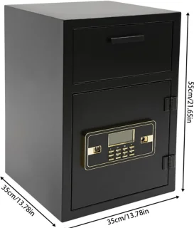 SafeLock Kluis XL Brandwerend Met LED Scherm & Muurbevestiging 69L