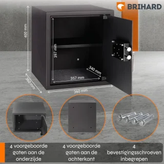 SnelShoppen business sleutelslot kluis 40x36x36cm