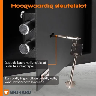 SnelShoppen business sleutelslot kluis 40x36x36cm