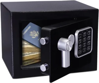 SNJY® Documentenkluis 17 x 23 x 17 cm - Zwart