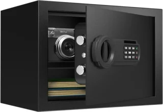 SNJY® documentenkluis 25x35x25 cm zwart