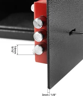 SNJY® Documentenkluis met sleutel 20L (20 x 31 x 20 cm)