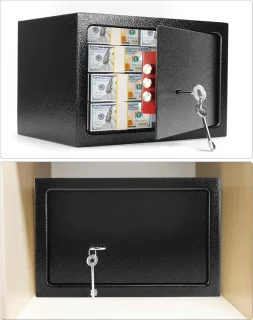 SNJY® Documentenkluis met sleutel 20L (20 x 31 x 20 cm)