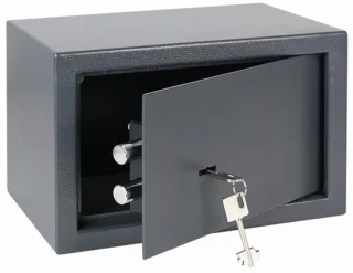 SNJY® documentenkluis met sleutel 310 x 200 x 200 mm antraciet
