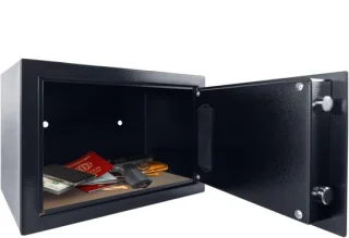 SNJY® kluis met cijferslot en sleutel - 20D x 31B x 20H cm - zwart