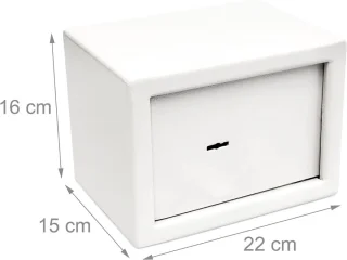 Wat vinden we goed aan de SVN® Kluis - Wit - 15 x 22 x 16 cm