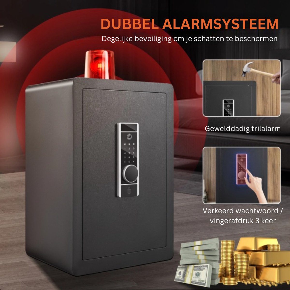 Wat vinden we goed aan de TADES Kluis brandwerend met cijferslot en sleutel
