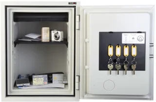 De Technomax Kluis Compact Lichtgrijs in één oogopslag