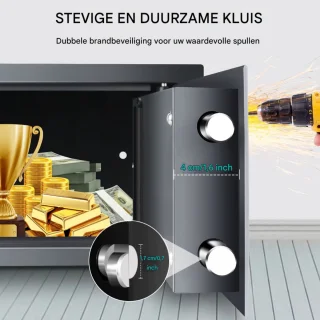 Vareo 8,5L Digitale Brandwerende Beveiligingskluis