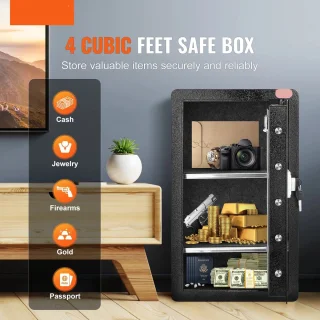 Veiligheidskluis Brandwerend 5.5CU.FT Dubbele Toegang