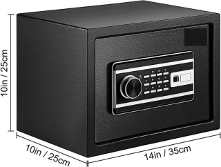 Veiligheidskluizen Elektronisch 22.6L Zwart