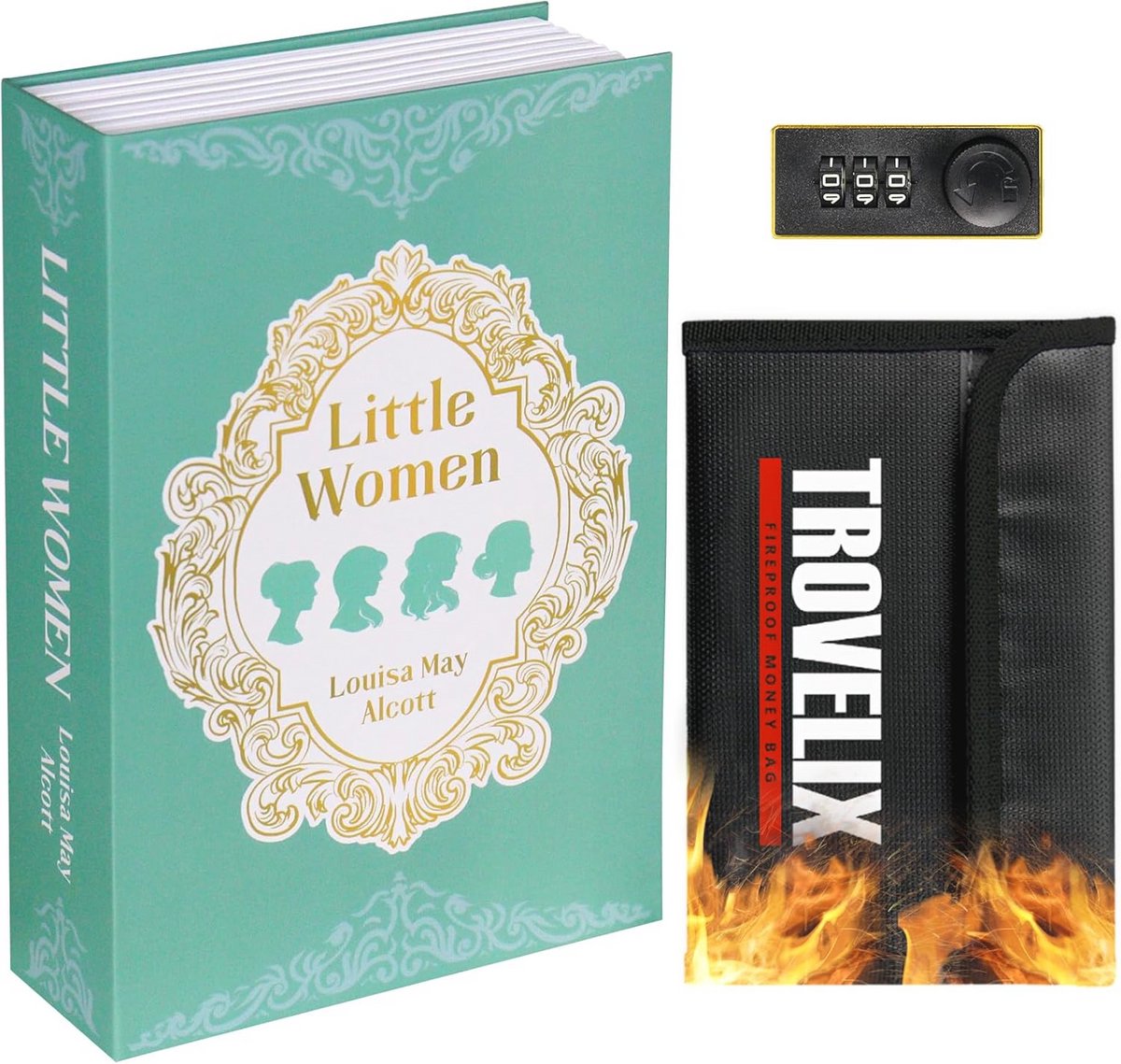 De Verborgen Boekenkluis met Combinatieslot in één oogopslag