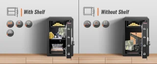 Verkoop Nederland Elektronische Kluis 50L met Vingerafdruk en Brandwerende Tas