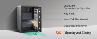 Verkoop Nederland Elektronische Kluis 50L met Vingerafdruk en Brandwerende Tas