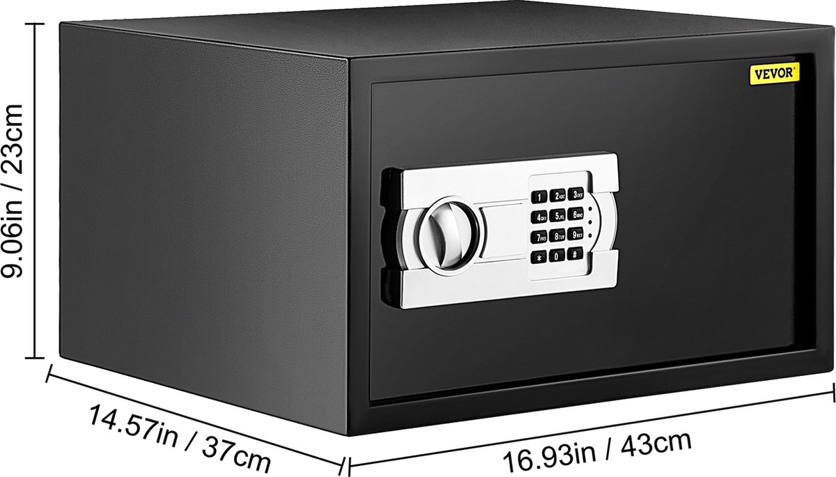 Wat vinden we goed aan de Vevor Brandwerende Kluis Elektronisch 31L Zwart