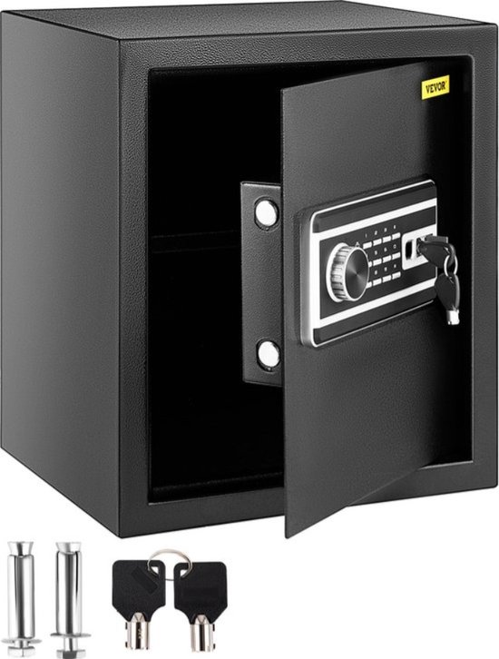 Vevor Kluis Brandwerend 35x30x40cm met Sleutel en Cijferslot review