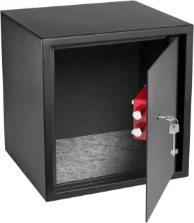 White-label Brandwerende Kluis met Vingerafdruk 38x35x35cm Zwart