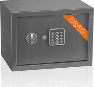 WNHB® Elektronische Brandwerende Kluis 20L Grijs