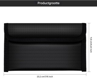 Wat vinden we goed aan de YOZHIQU Documententas, set van 2, 20 x 12 cm, zwart