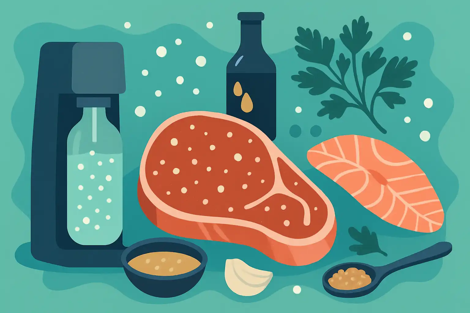 Bruiswater in marinades: zo maak je vlees en vis malser en luchtiger