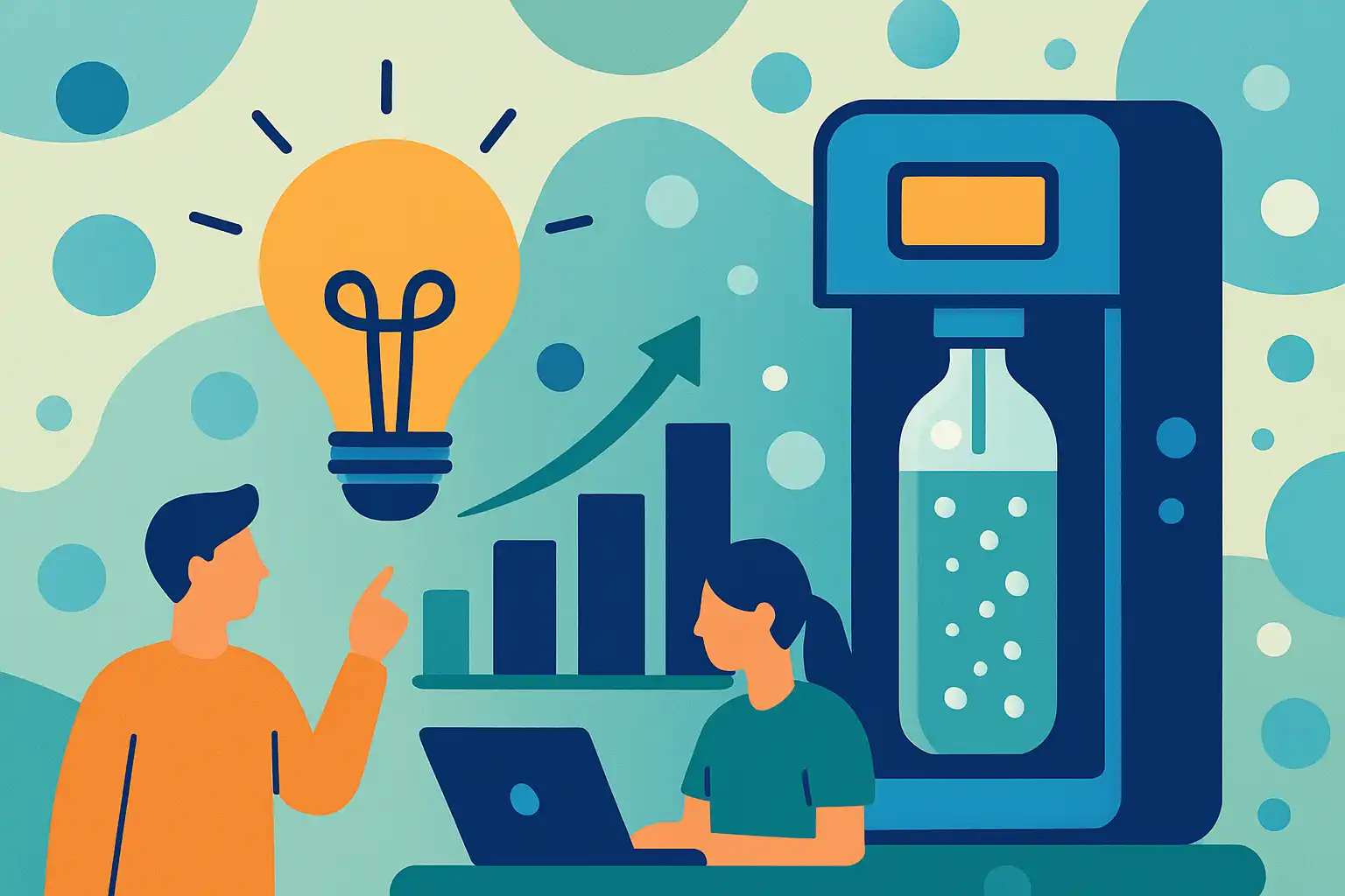 De bubbels van morgen: hoe startups en tech innovatie bruiswatermachines slimmer en duurzamer maken