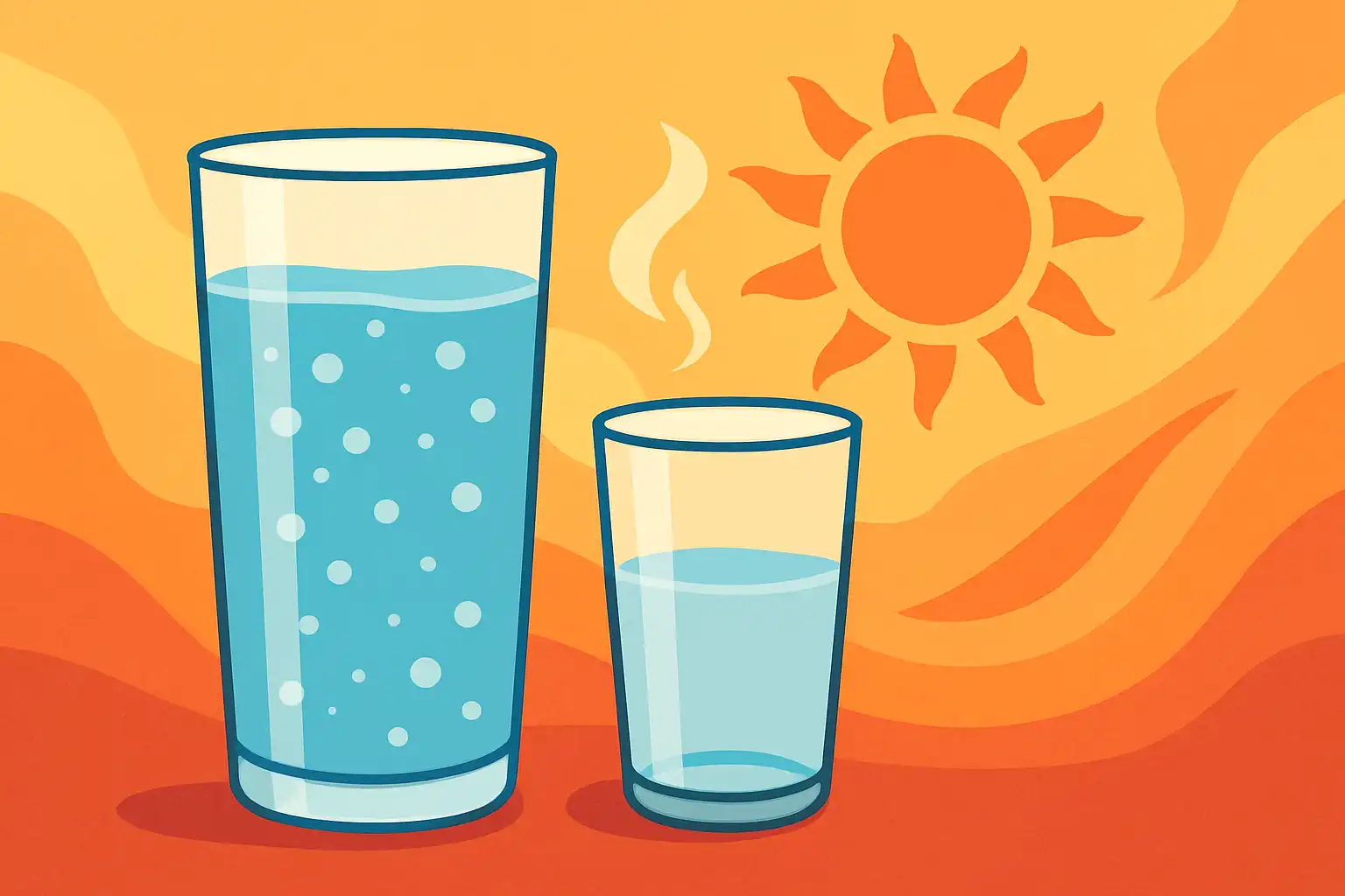 Waarom je bruiswater in de hitte vaak plat wordt en hoe je dat voorkomt