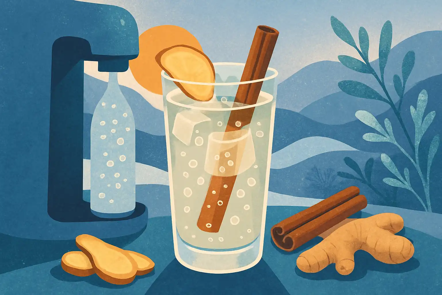 Winter wellness: bruiswater-mocktails met kaneel en gember die koude dagen verslaan