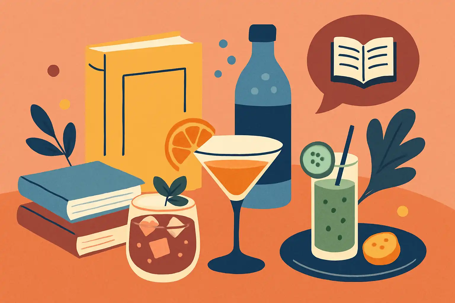 Zo organiseer je een bruisende leesclubavond: mocktails, pairings en thema-ideeën