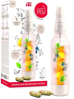 iSi Twist‘n Sparkle Virtuoso Starter Set - 0.95Ltr - Ivory