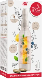 iSi Twist‘n Sparkle Virtuoso Starter Set - 0.95Ltr - Ivory