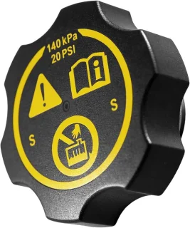 Afsluitdeksel voor koelercompensatiecontainer