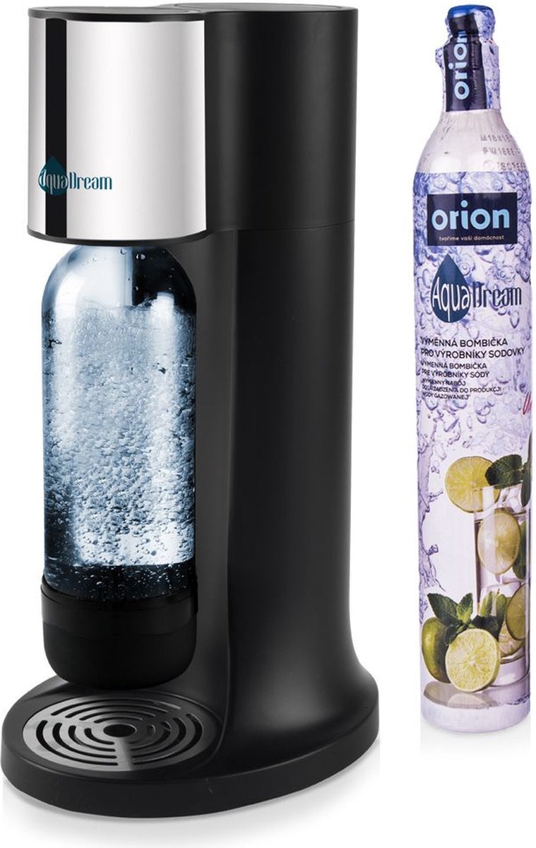 AQUADREAM Sodamaker Zwart met CO2 Cilinder