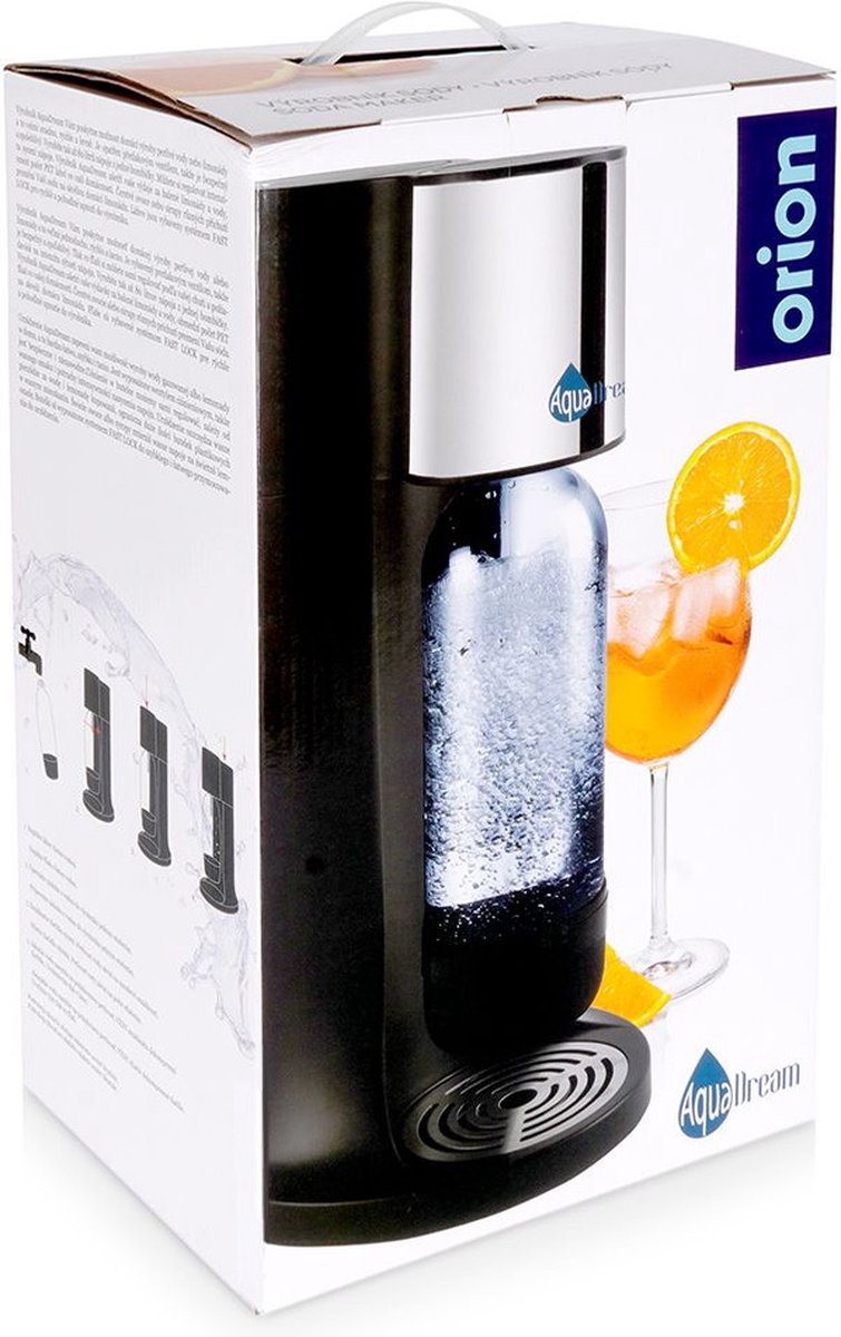 AQUADREAM Sodamaker Zwart met CO2 Cilinder