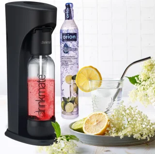 AQUADREAM Sodamaker Zwart met CO2 Cilinder