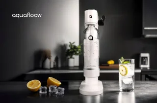 AquaFloow Saturator sodawatermaker set 800 ml wit/zwart