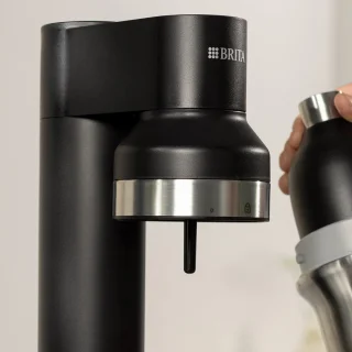 BRITA bruiswatermachine sodaTRIO zwart inclusief flessen en CO2-cilinder