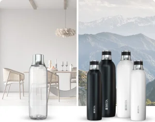 BRITA bruiswatermachine sodaTRIO zwart inclusief flessen en CO2-cilinder