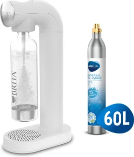 BRITA sodaONE bruiswatermachine wit inclusief PET-fles en CO2-cilinder