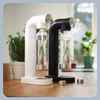 BRITA sodaONE bruiswatermachine wit inclusief PET-fles en CO2-cilinder