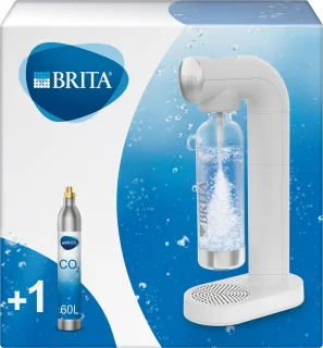 BRITA sodaONE bruiswatermachine wit inclusief PET-fles en CO2-cilinder