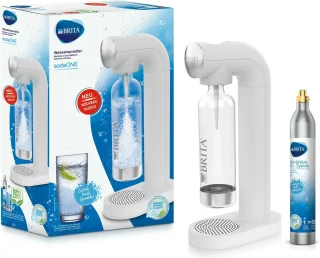 BRITA sodaONE bruiswatermachine wit inclusief PET-fles en CO2-cilinder