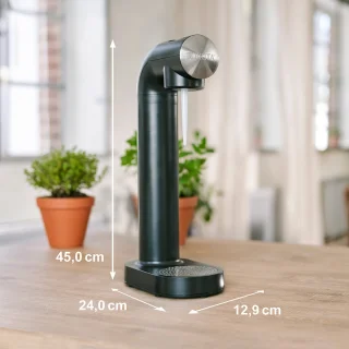 BRITA sodaONE bruiswatermachine zwart inclusief PET-fles en CO2-cilinder