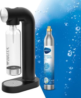 De BRITA SodaOne saturator zwart in één oogopslag