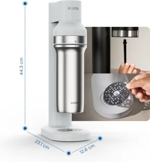 BRITA sodaTRIO bruiswatermachine wit inclusief flessen en CO2-cilinder