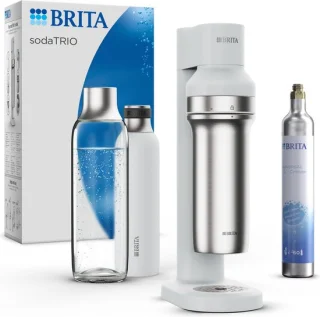 BRITA sodaTRIO bruiswatermachine wit inclusief flessen en CO2-cilinder