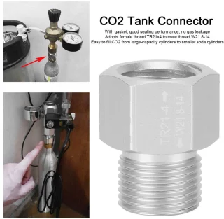 Wat vinden we goed aan de CO2-cilinderadapter TR21x4 naar W21.8-14